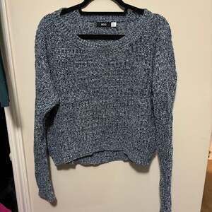 BDG Urban Outfitters Blue Multicolor Knit Cropped Sweater